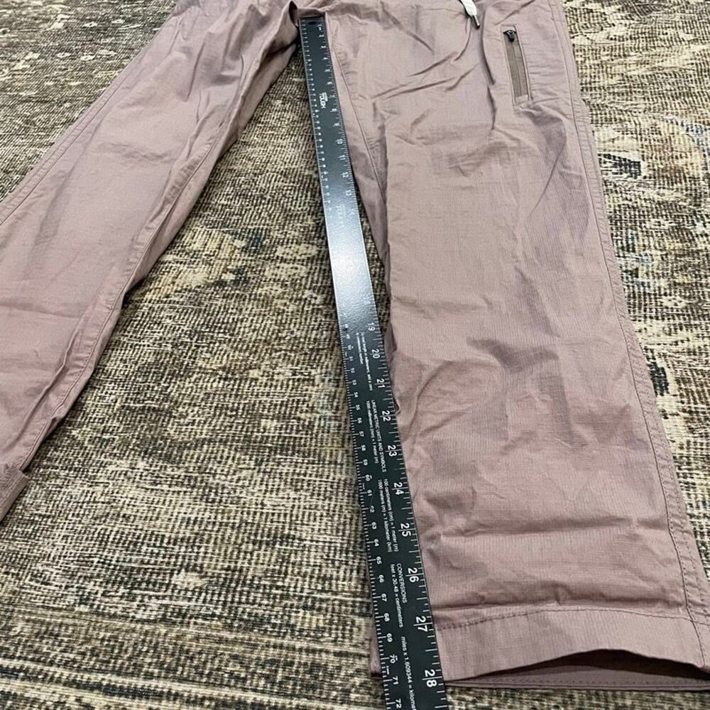 Vuori Womens Medium Ripstop Jogger Pants Mauve Drawstring Zip Pocket Elastic Wai - Picture 4 of 5